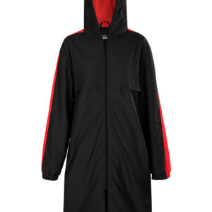 Swim Parka Black/Red